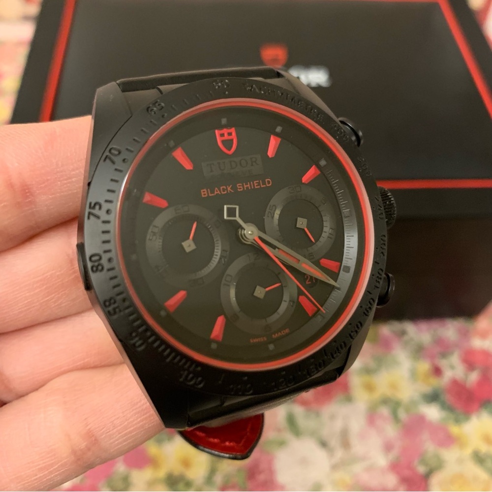 Tudor Fastrider black shield Ducati watch Black/Red/Black - Picture 4 of 14